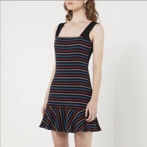 Elliat block striped dress